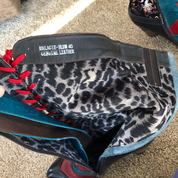 Lace up/zip up boots - Picture 4 of 4